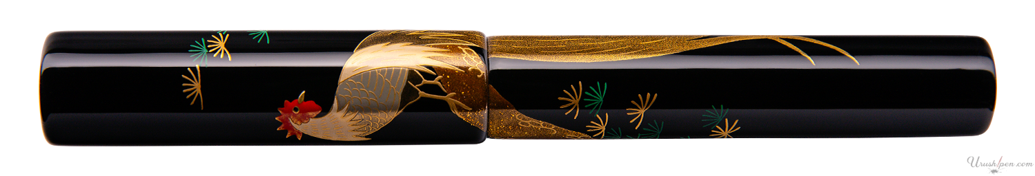 Danitrio Onagadori Long-tailed Fowl Maki-E on Sho-Hakkaku Fountain Pen