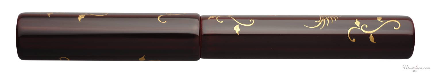 Danitrio Phoenix Bird with Flowers Maki-E on Sho-Hakkaku Fountain Pen