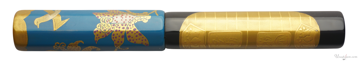 Danitrio Koban Gold Coin Maki-E on Sho-Hakkaku Fountain Pen