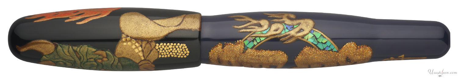 Danitrio The Blue Demon Maki-E on Hyotan Fountain Pen