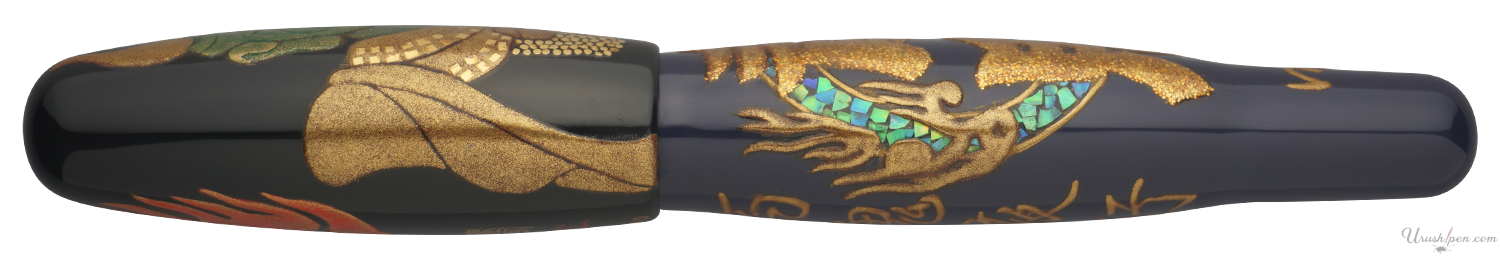 Danitrio The Blue Demon Maki-E on Hyotan Fountain Pen