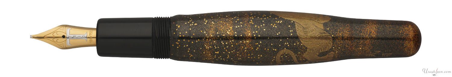 Danitrio Dragon vs Tiger Maki-E on Hyotan Fountain Pen