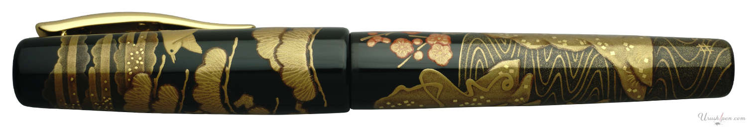 Danitrio Bird, Plum Flowers, & Pine Tree on Takumi Maki-e Fountain Pen