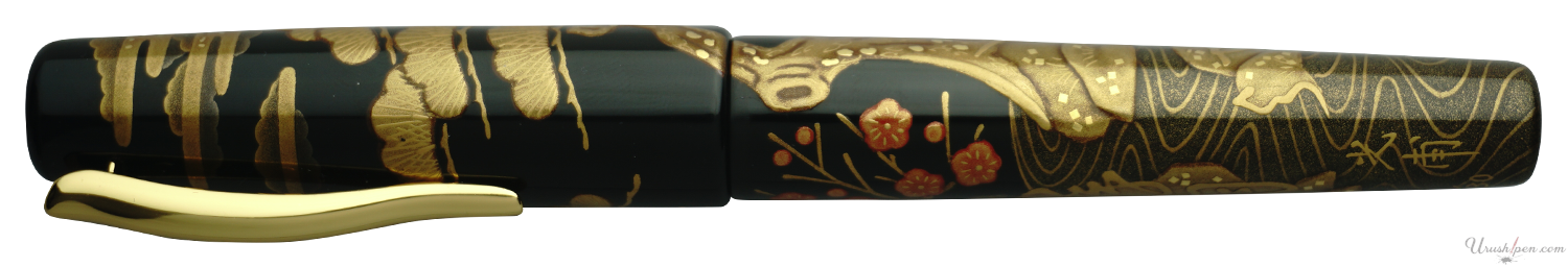 Danitrio Bird, Plum Flowers, & Pine Tree on Takumi Maki-e Fountain Pen