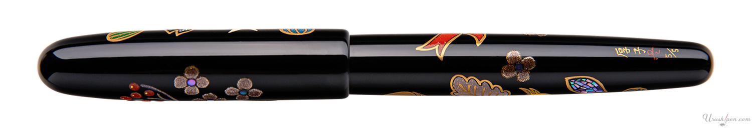 Danitrio Bird, Lotus, Plum Flower Maki-E on Hanryo Fountain Pen