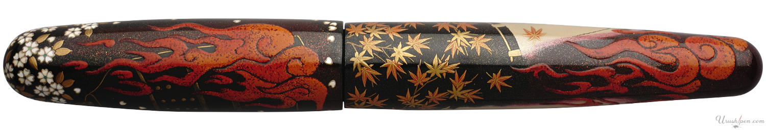 Danitrio Ko-Omote & Hannya Noh-Men Maki-E on Mikado Fountain Pen