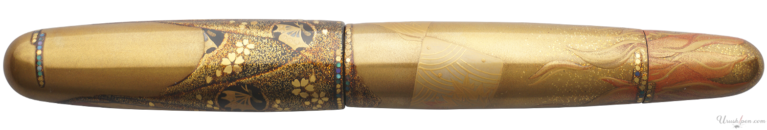 Danitrio Aoinoue Maki-E on Mikado Fountain Pen