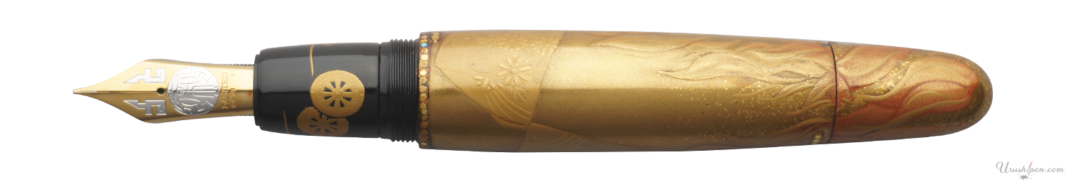 Danitrio Aoinoue Maki-E on Mikado Fountain Pen
