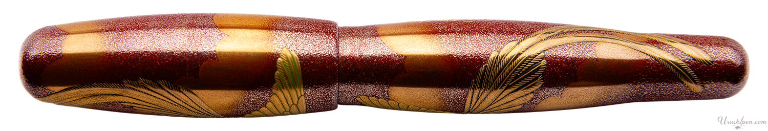 Danitrio Two Golden Pheasants Maki-E on Hyotan Fountain Pen