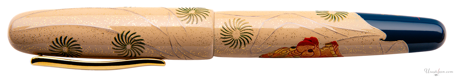 Danitrio Shishi-mai Lion Dancing Maki-E on Takumi Fountain Pen