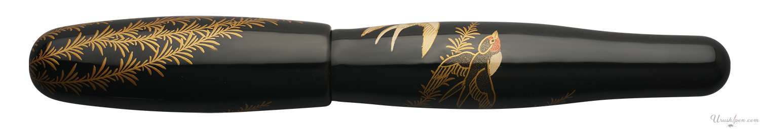 Danitrio Two Swallows Maki-E on Hyotan Fountain Pen