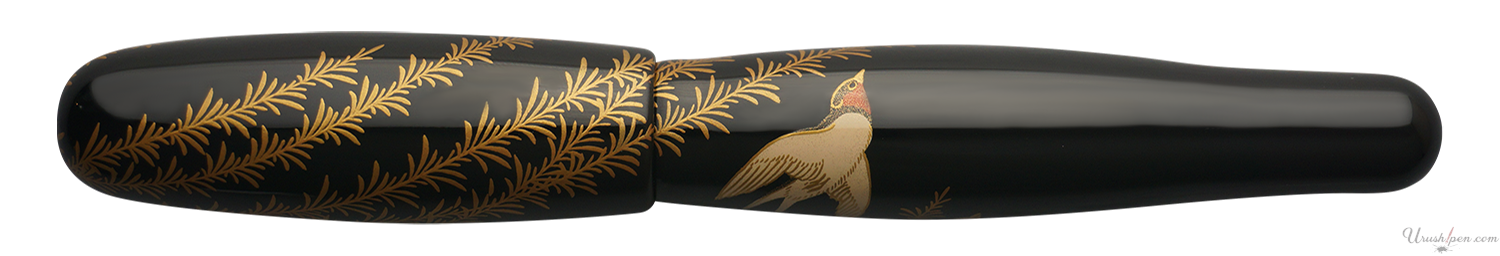 Danitrio Two Swallows Maki-E on Hyotan Fountain Pen