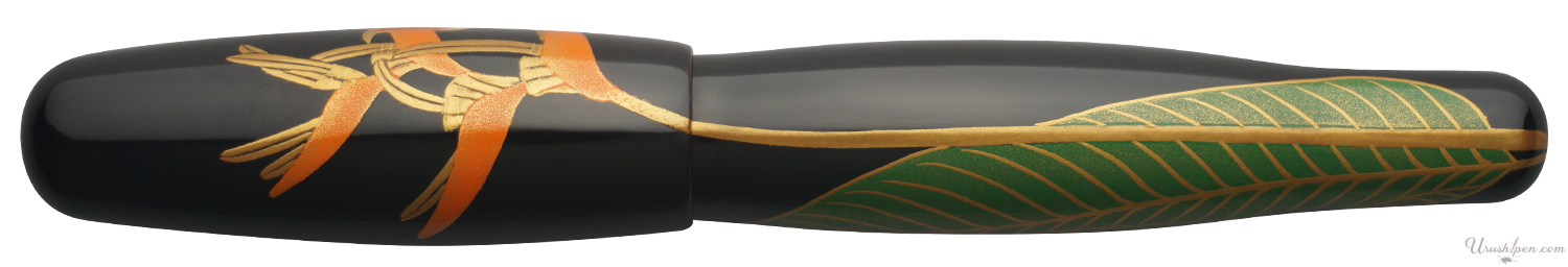 Danitrio Crimson Sunbird Maki-E on Hyotan Fountain Pen