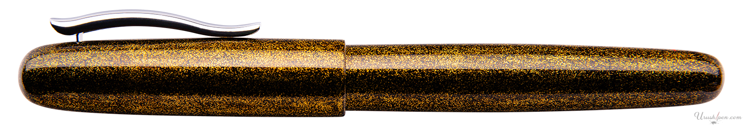 Danitrio Nashiji-nuri in Gold on Densho Fountain Pen