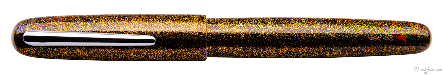 Danitrio Nashiji-nuri in Gold on Densho Fountain Pen