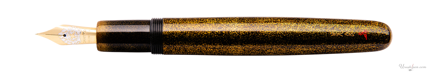Danitrio Nashiji-nuri in Gold on Densho Fountain Pen