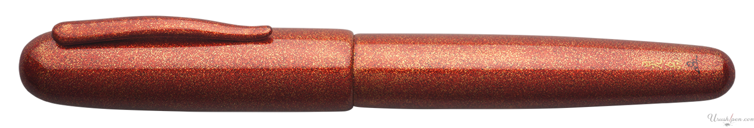 Danitrio Nashiji-nuri in Red on Takumi Fountain Pen