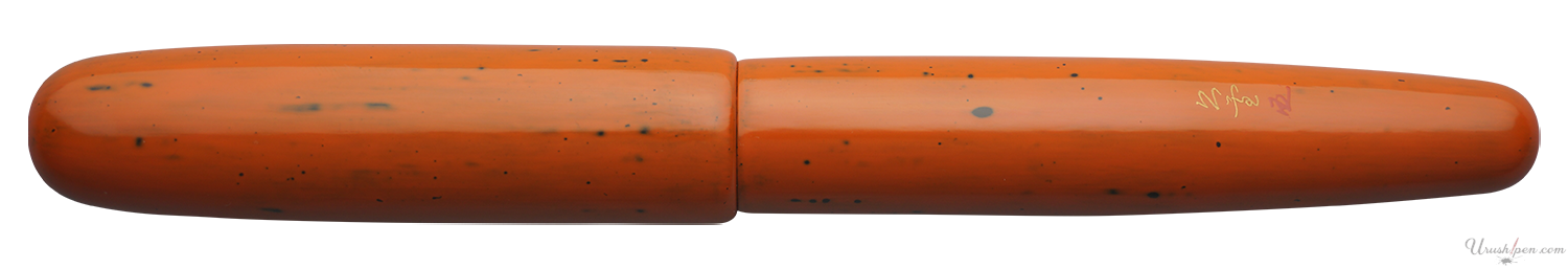 Danitrio Negoro-nuri in Orange & Black on Takumi Fountain Pen