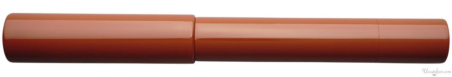 Danitrio Roiro-migaki in Bengara Orange on Genkai Fountain Pen