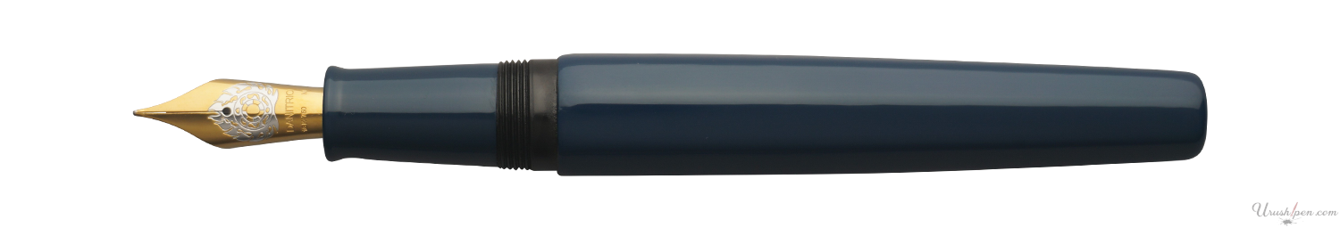 Danitrio Roiro-migaki in Dark Blue on Hakkaku Fountain Pen