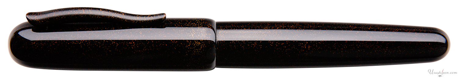 Danitrio Tame-nuri in Black with Gold Togidashi on Takumi Fountain Pen