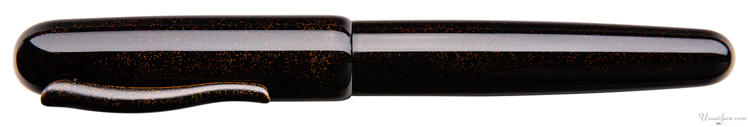 Danitrio Tame-nuri in Black with Gold Togidashi on Takumi Fountain Pen