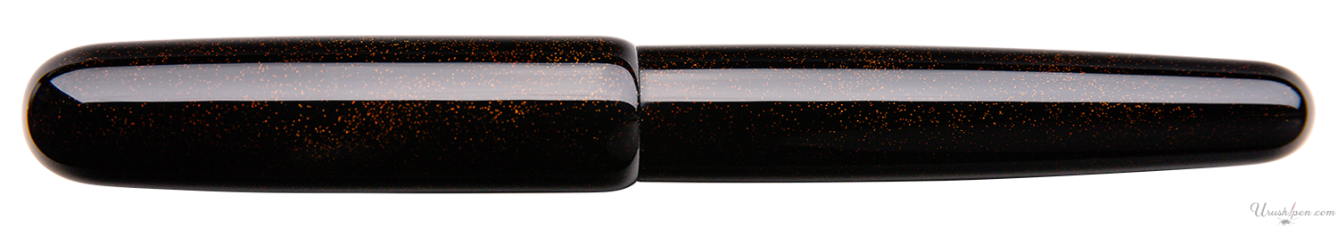 Danitrio Tame-nuri in Black with Gold Togidashi on Takumi Fountain Pen