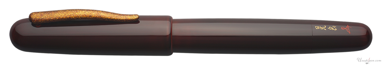 Danitrio Tame-nuri in Red on Densho Fountain Pen