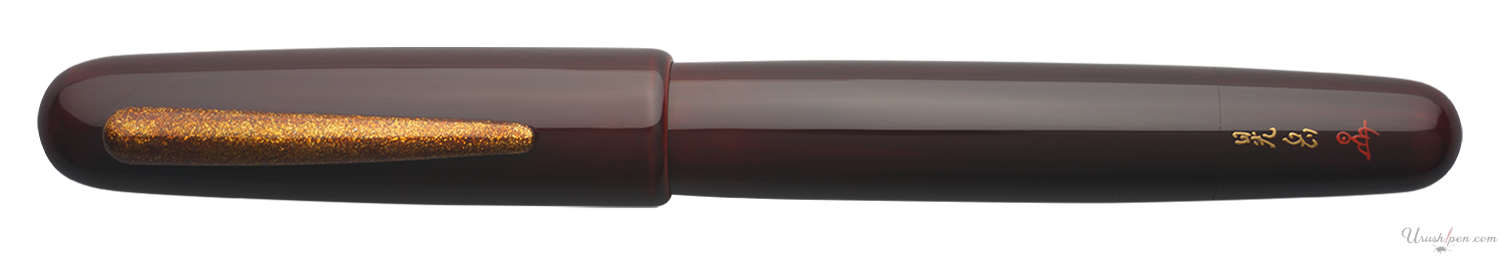 Danitrio Tame-nuri in Red on Densho Fountain Pen