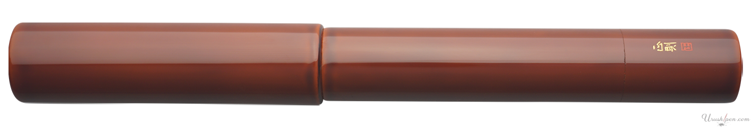 Danitrio Tame-nuri in Bengara Red on Genkai Fountain Pen