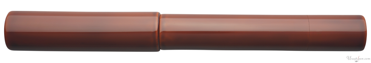 Danitrio Tame-nuri in Bengara Red on Genkai Fountain Pen