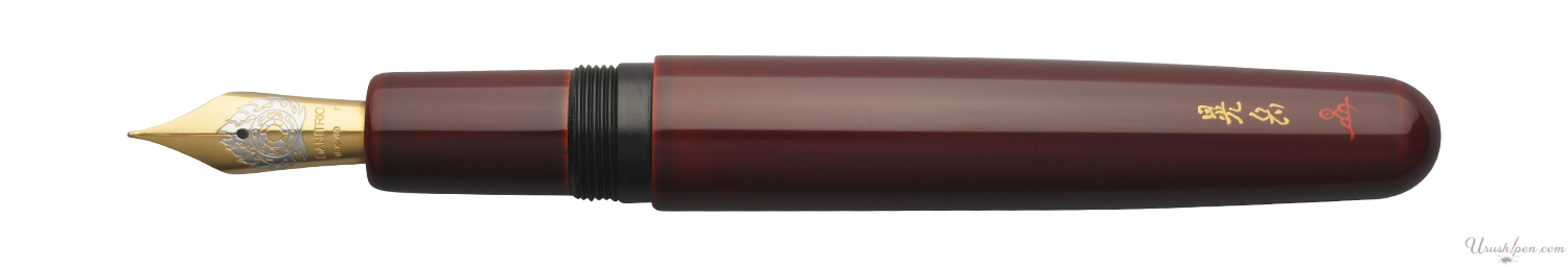 Danitrio Tame-nuri in Red on Takumi Fountain Pen