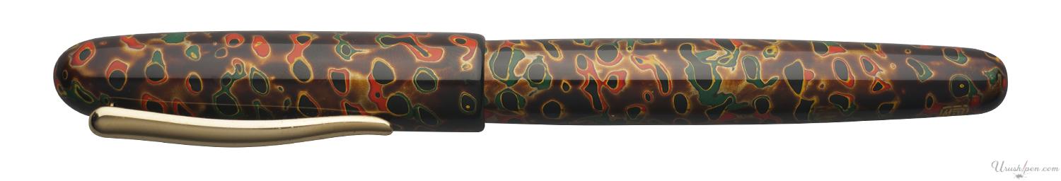 Danitrio Tsugaru-nuri Kara-nuri in Wine on Hanryo Fountain Pen