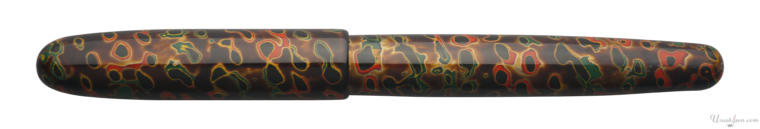 Danitrio Tsugaru-nuri Kara-nuri in Wine on Hanryo Fountain Pen