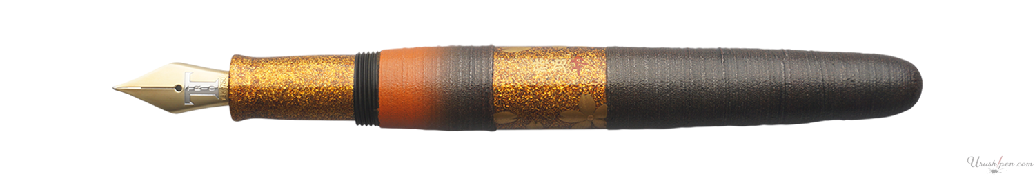 Danitrio Uraraka (Beautiful) Maki-E in Black on Hanryo Fountain Pen