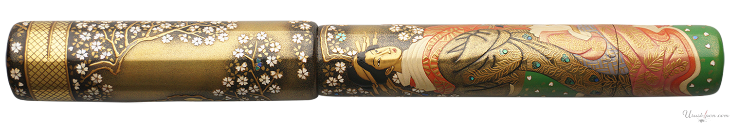 Danitrio Sakura and the Bijinga Beauties Maki-E on Genkai Fountain Pen