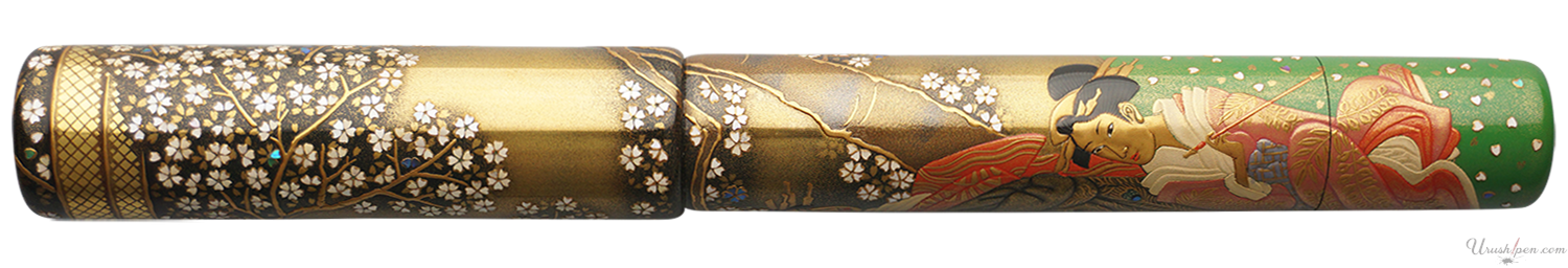 Danitrio Sakura and the Bijinga Beauties Maki-E on Genkai Fountain Pen