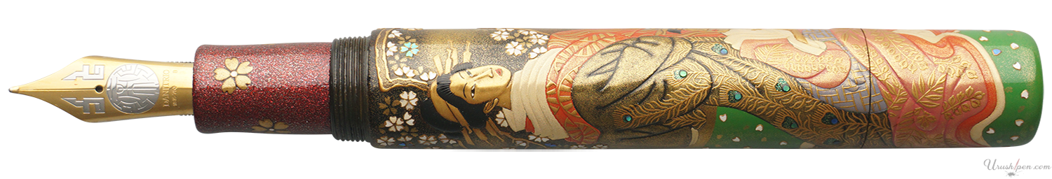 Danitrio Sakura and the Bijinga Beauties Maki-E on Genkai Fountain Pen