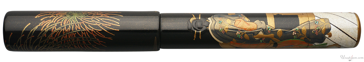 Danitrio Fireworks (Summer of 4 Seasons) Maki-E on Genkai Fountain Pen