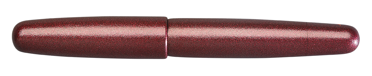 Danitrio Ishimeji Nuri Red Aka Mikado Fountain Pen Capped