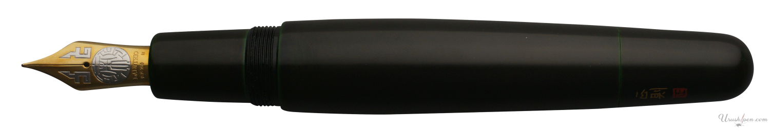 Danitrio Irokeshi-Dame in Blue Green on Mikado Fountain Pen Open