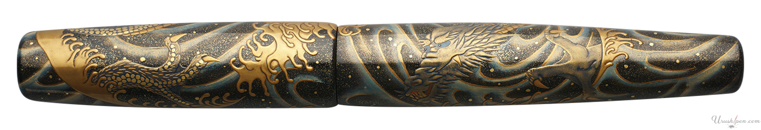 Danitrio Seiryu Blue Dragon Maki-E on Mikado Fountain Pen