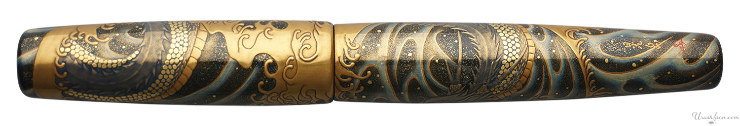 Danitrio Seiryu Blue Dragon Maki-E on Mikado Fountain Pen
