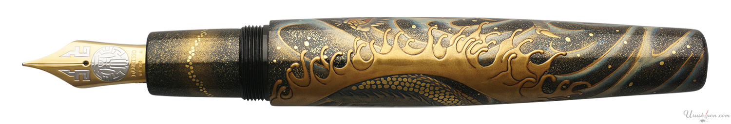 Danitrio Seiryu Blue Dragon Maki-E on Mikado Fountain Pen