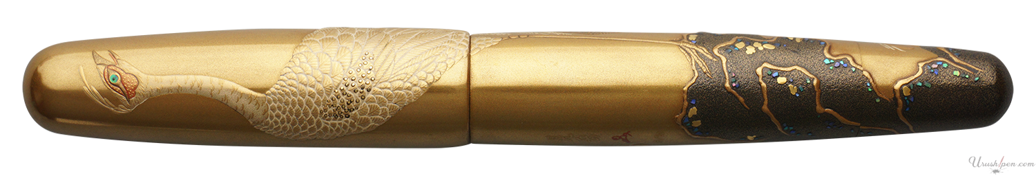 Danitrio Peacock Maki-E on Mikado Fountain Pen