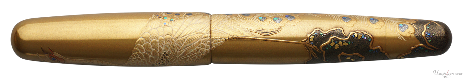 Danitrio Peacock Maki-E on Mikado Fountain Pen