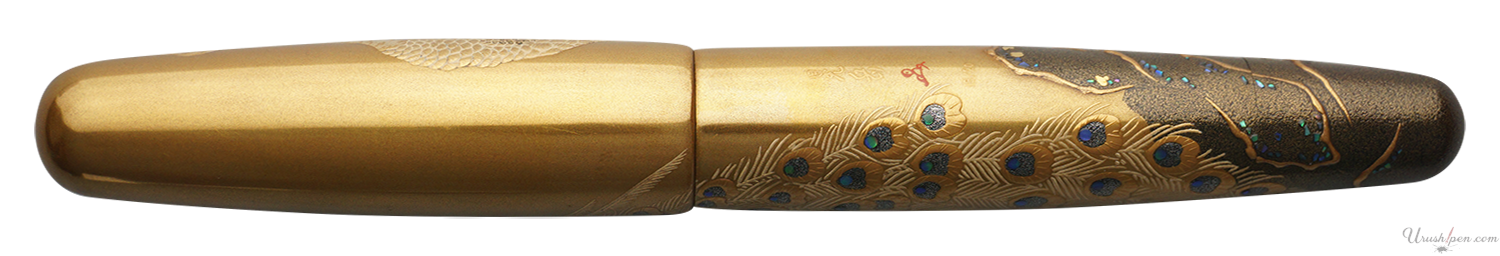 Danitrio Peacock Maki-E on Mikado Fountain Pen