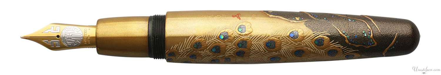 Danitrio Peacock Maki-E on Mikado Fountain Pen
