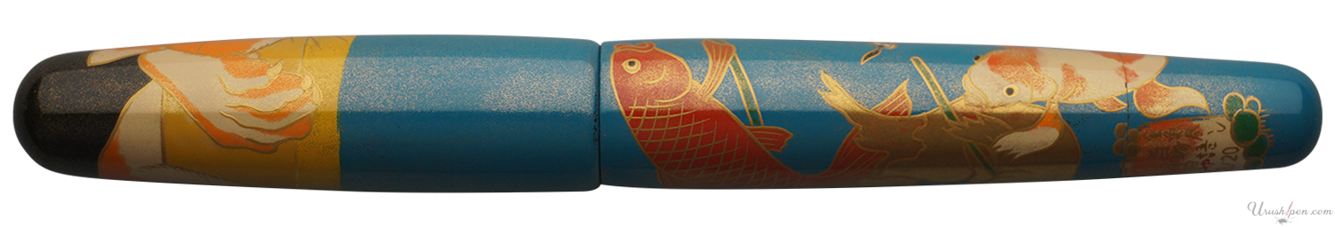 Danitrio Cat & Fishes Maki-E Version 2 Utagawa Kuniyoshi on Mikado Fountain Pen