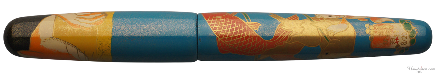 Danitrio Cat & Fishes Maki-E Version 2 Utagawa Kuniyoshi on Mikado Fountain Pen
